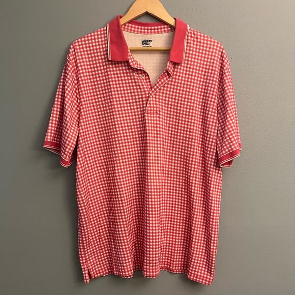 Lands’ End Smooth Knit Polo - Picture 1 of 3